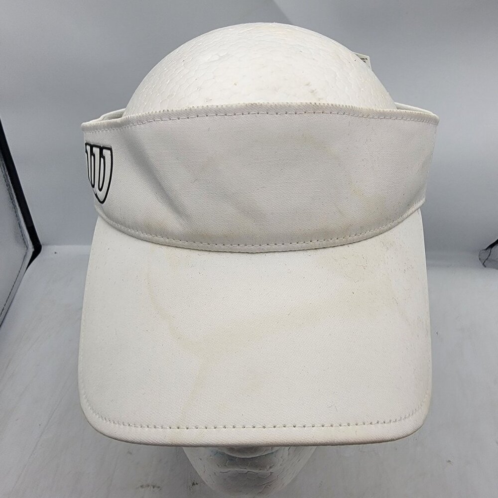 Wilson Tennis White Visor Hat Cap Adjustable Breathable Casual Sports